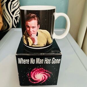 Star Trek Vintage Mug with James Kirk Spock Design